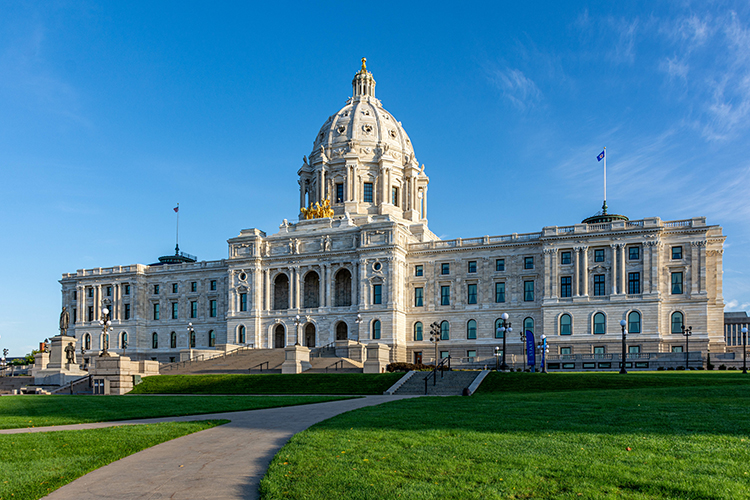 Minnesota State Capitol Building in Saint Paul