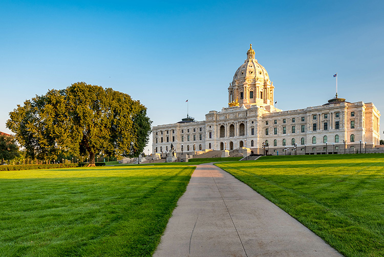 State Capitol of Minnesota at Sunrise