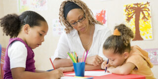Children drawing